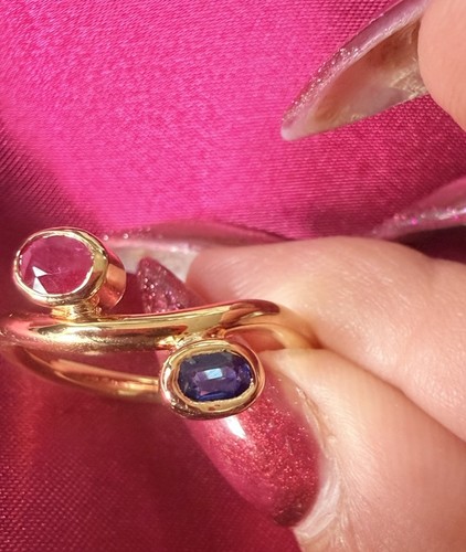 Carat yellow gold - yellow, ruby