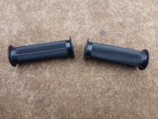 Pair black AMAL handlebar grips for vintage bicycle moped 95mm x 22mm 7/8" NOS