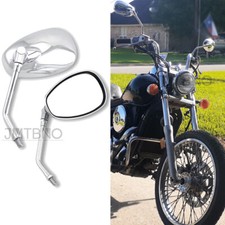 2x Chrome Motorcycle Rearview
