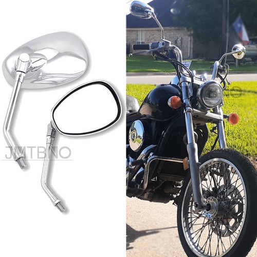Chrome motorcycle rearview - 2x,