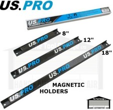 US PRO Tools 3pc Magnetic Tool Rail Holder 8" 12" 18" NEW 6733