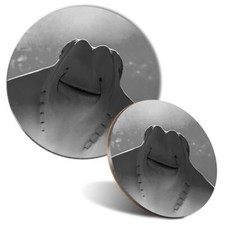 Mouse Mat & Coaster Set - BW -