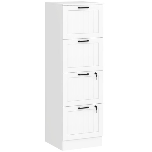 Drawer filing cabinet - 4-drawer, with