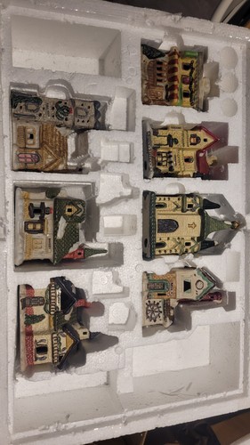 Vintage pottery xmas village - vintage,