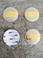 4x Stickers BBS Wheel Cap
