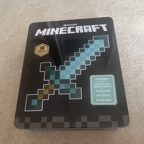 Mojang minecraft tin box - minecraft,