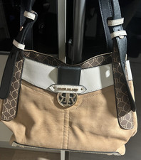 River Island Mustard Hobo Faux Suede Chain Detail Shoulder Bag