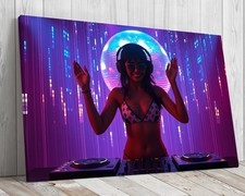 Disco Dj Girl, discoball and