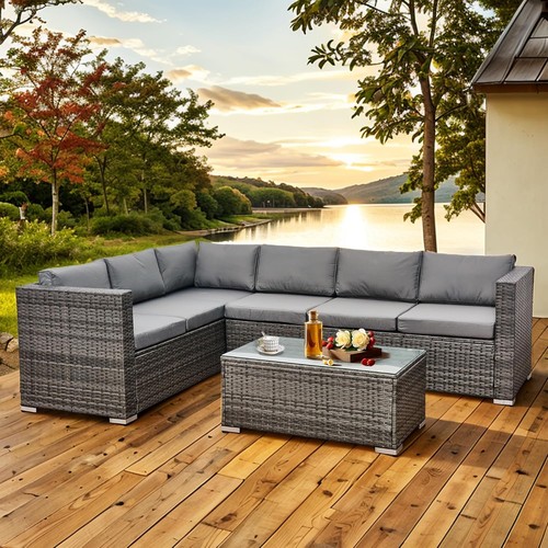 Seater rattan corner - rattan, sofa