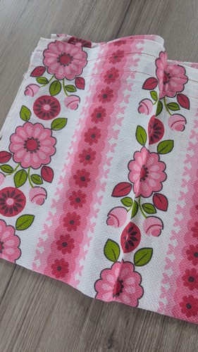 Vintage floral fabric pink - floral, fabric.