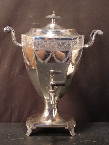 Antique fancy etch silverplate - antique,
