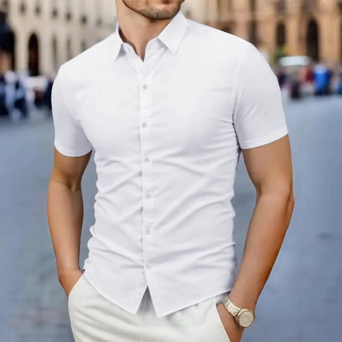 Men shirts casual slim - shirts,