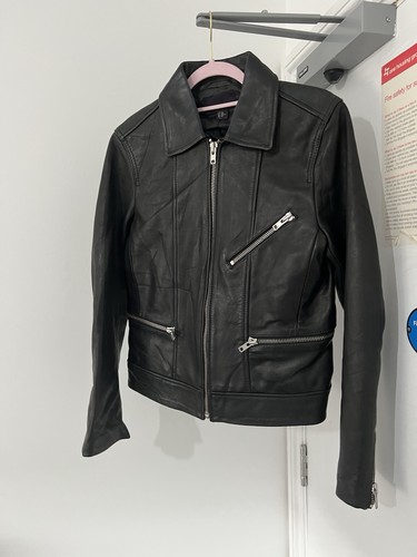 Faux leather biker jacket - h&m,