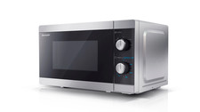 Sharp Silver 20 Litre 800W Microwave With Defrost Settings - YC-MS01U-S