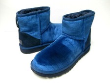UGG CLASSIC MINI II CROC WOMEN BOOTS NAVY US 7.5 /UK 5.5 /EU 38.5 /JP 245