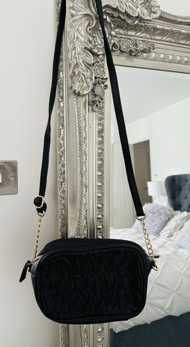 Ladies black faux - black, leather