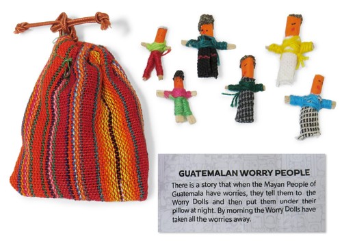 Guatemalan worry dolls in - guatemalan,