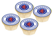 GLASGOW RANGERS FOOTBALL  EDIBLE CUPCAKE CAKE TOPPERS
