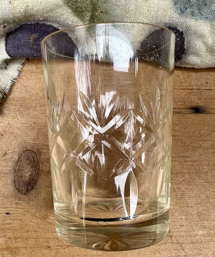 Vintage cut glass - cut, whisky