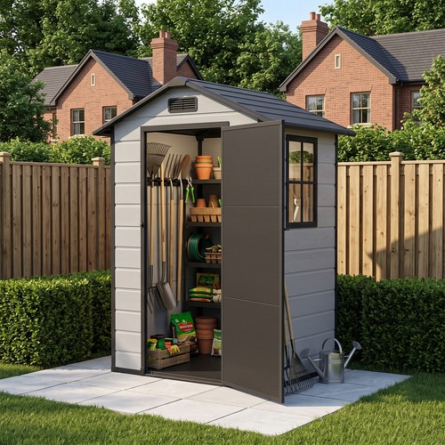 Outdoor plastic garden shed - outdoor,