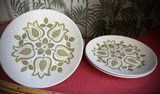 Set of 4 Vintage J&G Meakin Midwinter Tulip Time Dinner Plates 10.5” MCM 60s
