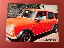 1976 VINTAGE MAGAZINE CLIPPING STARS CARS C.F. TURNER/BTO AUSTIN MINI COOPER
