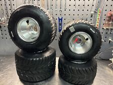 USED Mojo W5 Wets on NEW Jet Rims / Wheels -  Go Kart , TKM, Rotax Evo  , OTK