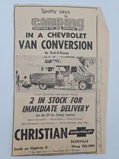 Vintage Chevrolet Newspaper