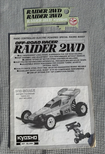 Vintage kyosho raider 2wd - vintage,