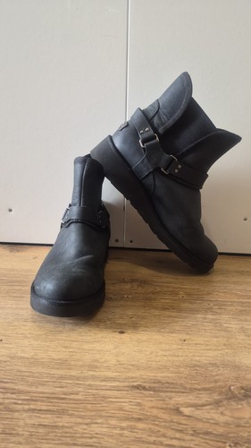 Ugg boots black wedge uk6 - boots,