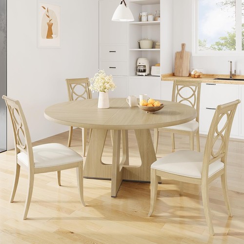 Round dining table set for - table,