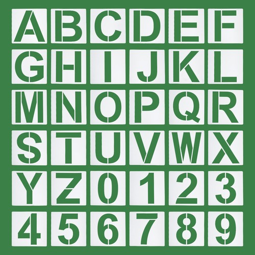 36pcs letter number - letter, &