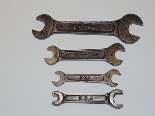 Vintage bsa spanners - vintage,