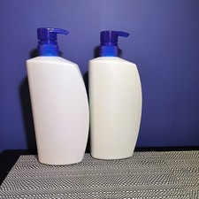 EMPTY PUMP BOTTLE 1000ml 1L Litre Refill WC Dispenser Shampoo Lotion Gel Soap x2