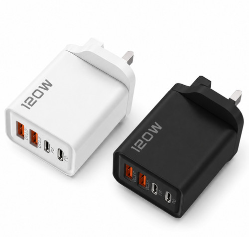 Port 120w phone charger - 4-port,