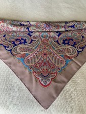  Wool Shawl "Murmur of the River" 2038-3, 125x125 cm, Elena Litvinova