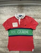 Ralph lauren rare vintage rugby shirt RI Guide retail £100+ 