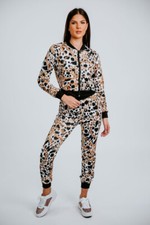 Women Animal Print Top Bottom
