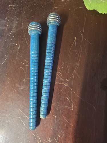 Vintage wooden bobbins set - bobbins,