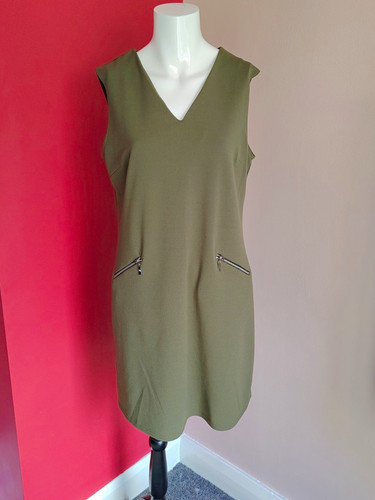 Next green shift dress 14 - next,