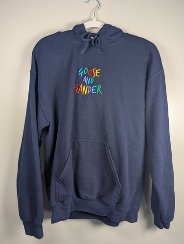 Goose gander navy hoodie - &,