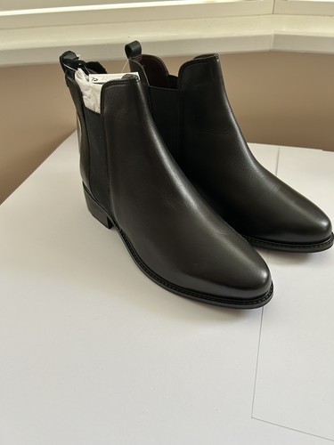 Next black leather chelsea - leather,