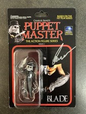 Autographed CHARLES BAND Puppet Master BLADE Figure Collectible Full Moon