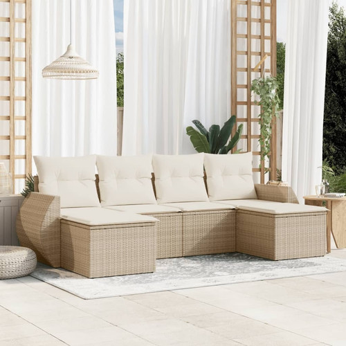 Garden sofa set beige - sofa, pe