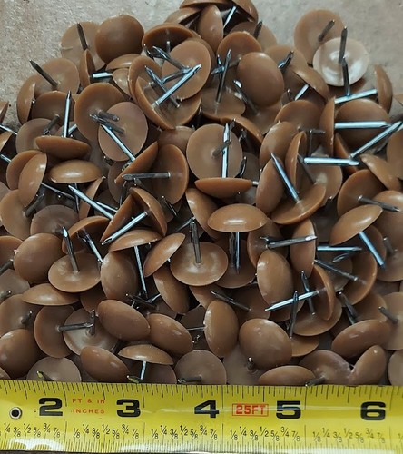 Brown nylon slider glides - brown,