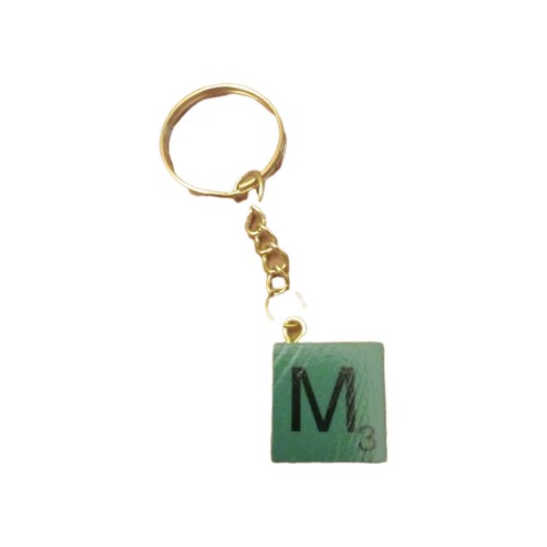 Scrabble style letter keyring - ,