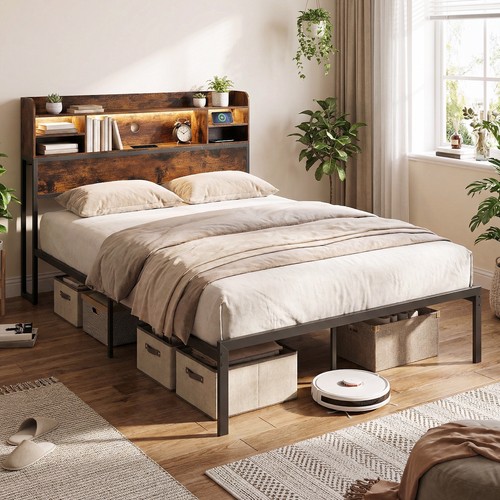 King size metal platform bed - size,