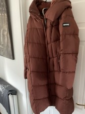 BNWOT LADIES REGATTA BROWN /BURGUNDY LONG COAT WATERPROOF SIZE 10 Cost £120