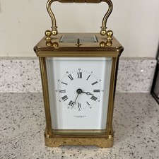 Chiming Clock - Garrard London L’epee Gorge Lacquered Brass Carriage Clock