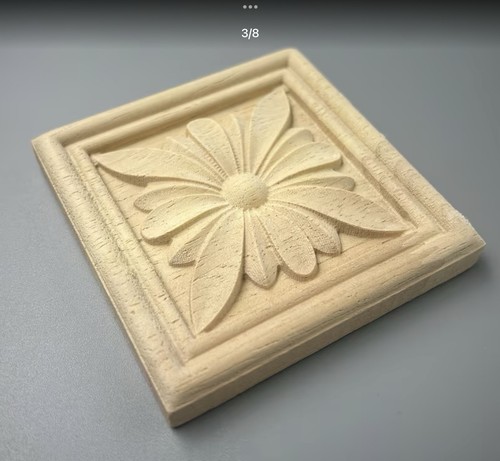 Wooden carved floral - carved,